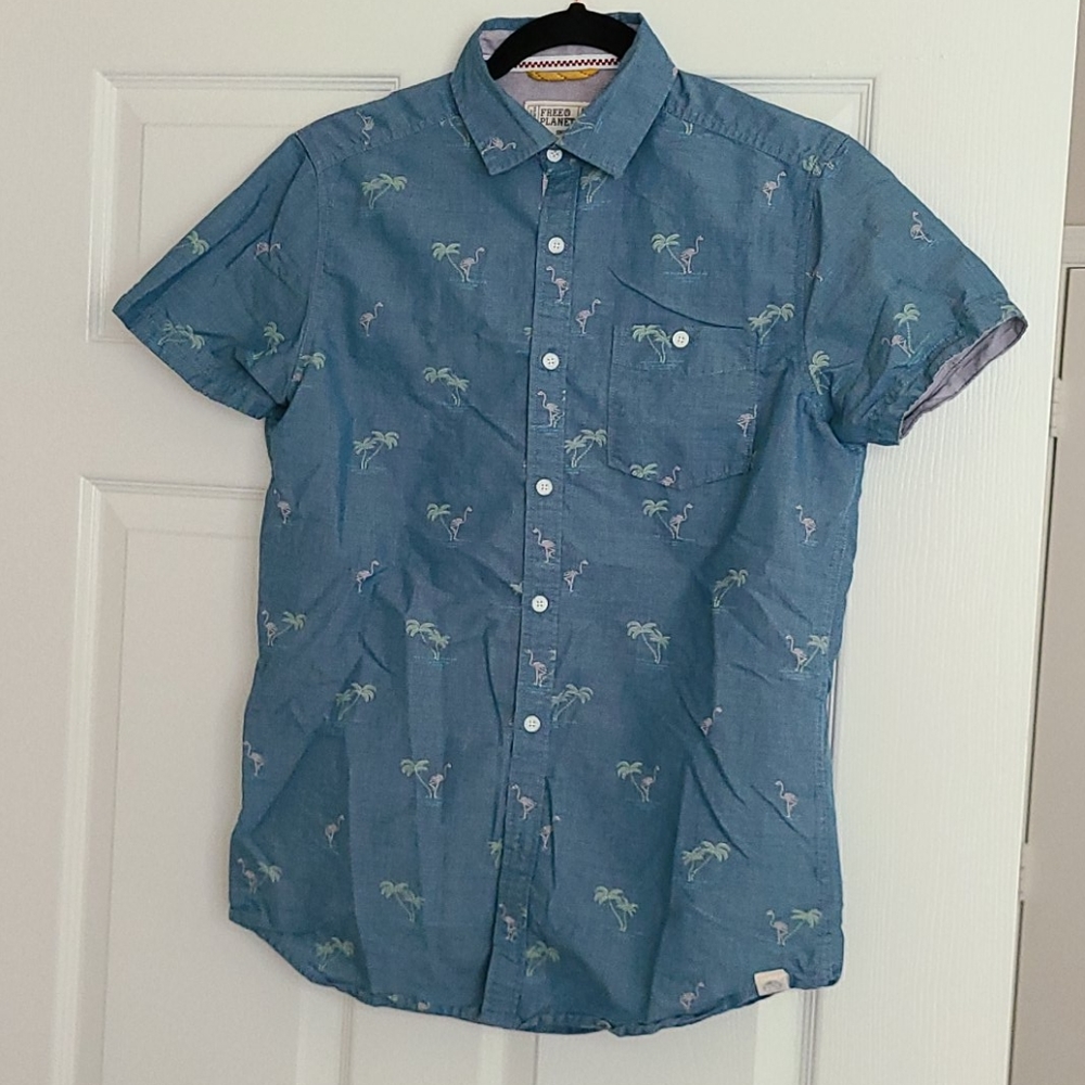 Flamingo Palm Polo